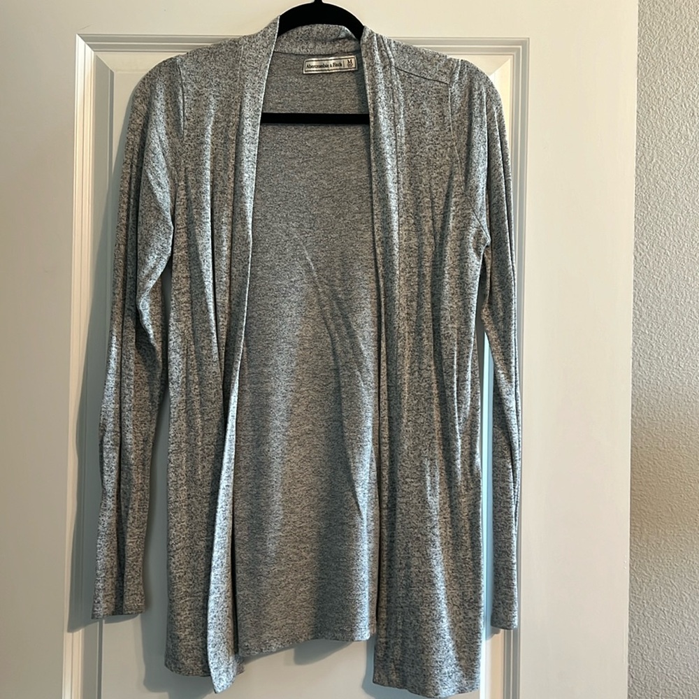 Grey Abercrombie soft cardigan